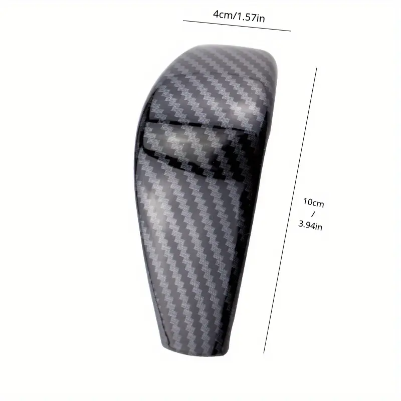 Premium Carbon Fiber Gear Shift Knob Cover for Ford Ranger 2015-2018 - Durable ABS, Easy Install, Sleek Black Trim Accessory 3