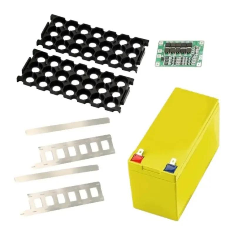 Product Introduction of Battery Pack Organizers Accessory 12V Lead Acid Battery Box 18650 Cells ABS Storage Box Battery System Colorful 18650 Lithium Battery Storage Box Plastic 3x7 Holder Battery Case Holder Fit 18650 Lithium Battery 14