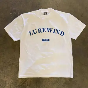 JJ.STORE Lurewind 1998 Korea Style T-shirt Oversize | Kaos Wanita Putih | Kaos pria dan wanita Crew-neck fashion unisex T-shirt Menswear Top
