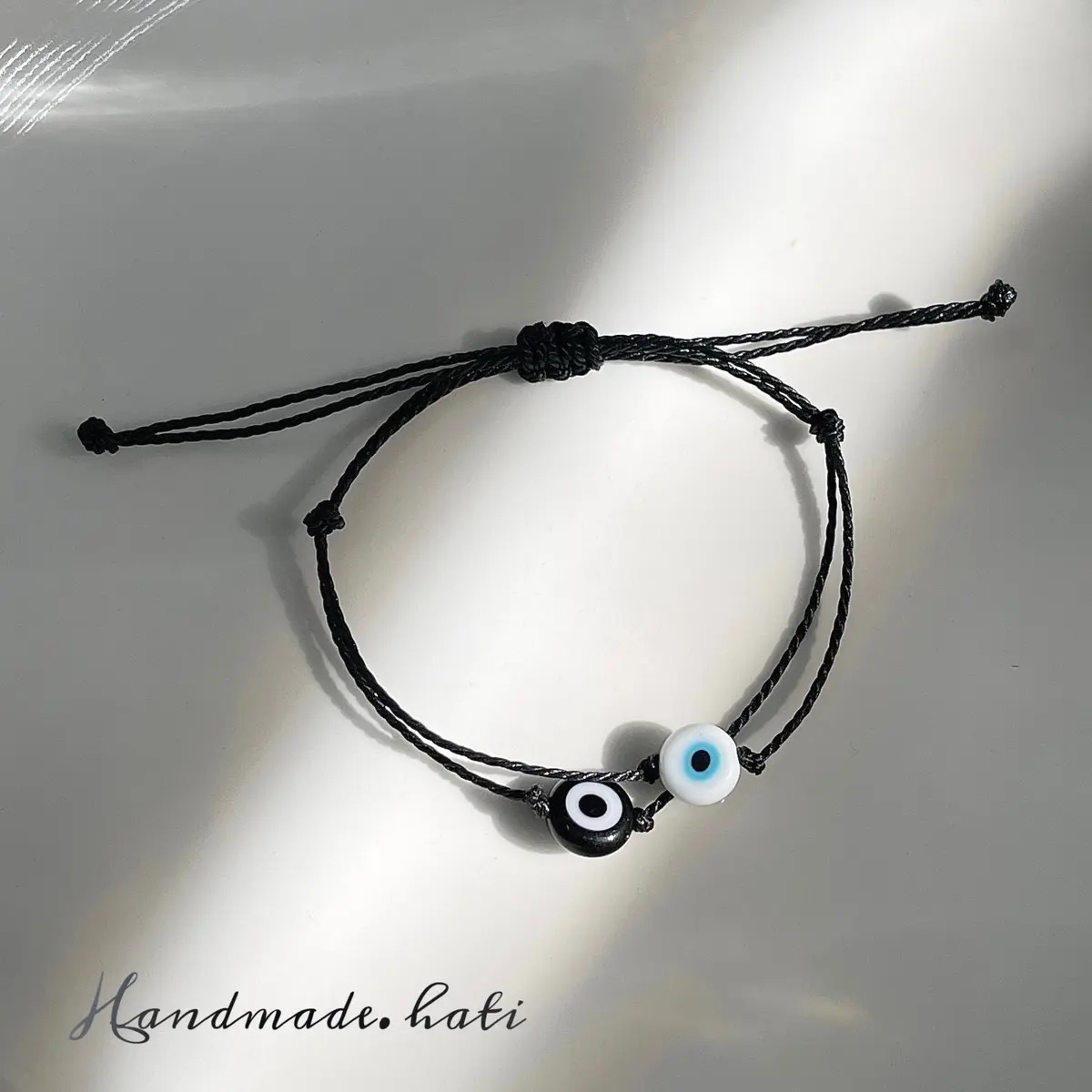 Vòng Tay Nam Nữ Evil Eye, Dây Mắt Quỷ Phối 2 Hạt (mix 2 hạt theo yêu cầu)