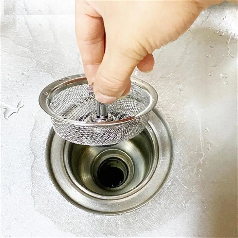 Lưới Inox Lọc Rác Bồn Rửa Chén - Lưới Lọc Cặn Thức Ăn, Rau Thừa Chống Tắc Nghẽn Không Gỉ - SLock 4