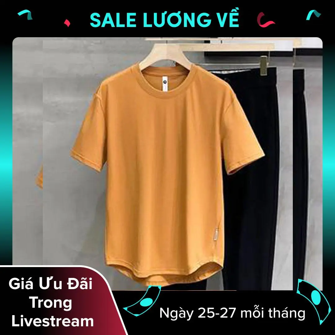 Áo thun nam cổ tròn UMA, dáng đuôi tôm CỘC TAY chất liệu cotton co dãn 4 chiều thoáng mát dễ phối đồ