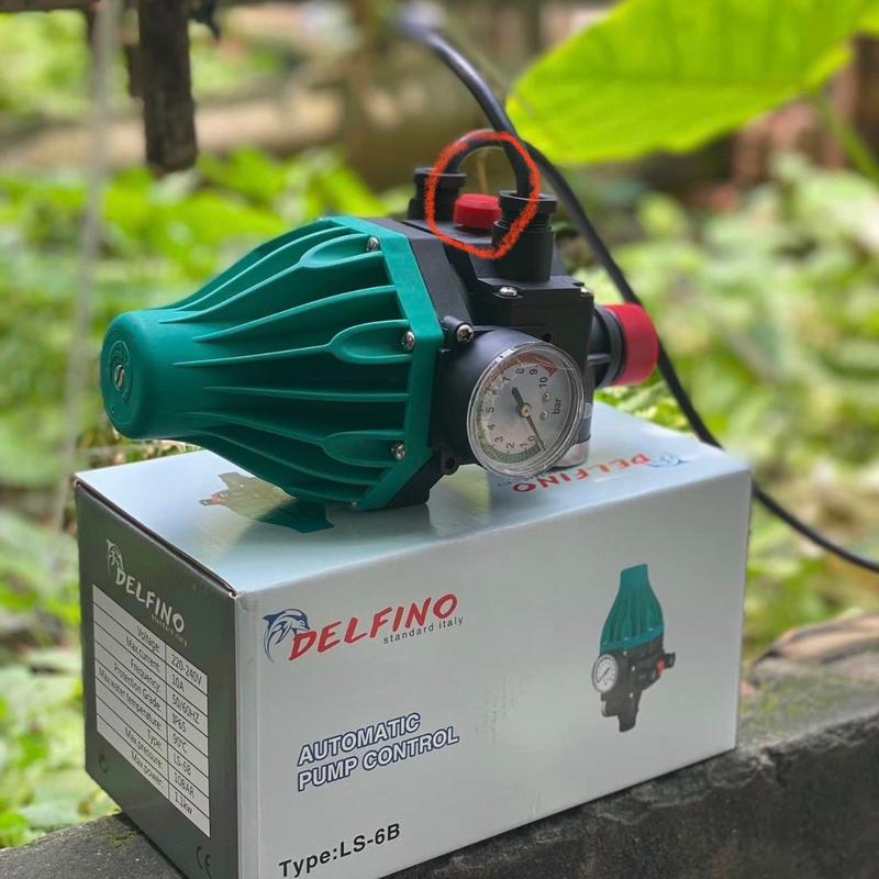   Chính Hãng  Rơle điện tử chống cạn-biến máy bơm thường thành bơm tăng áp Delfino Italy 