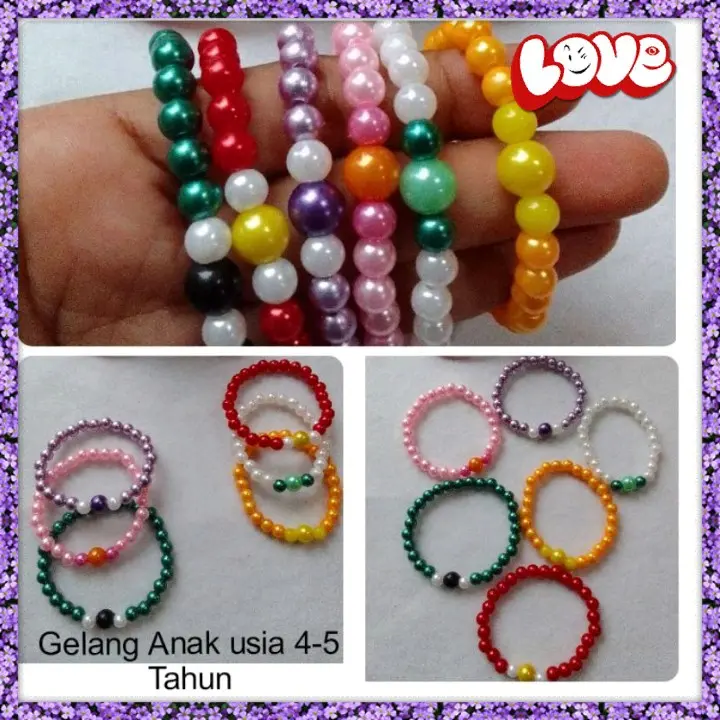 PAKET HEMAT GELANG BAYI/ANAK 6 PCS