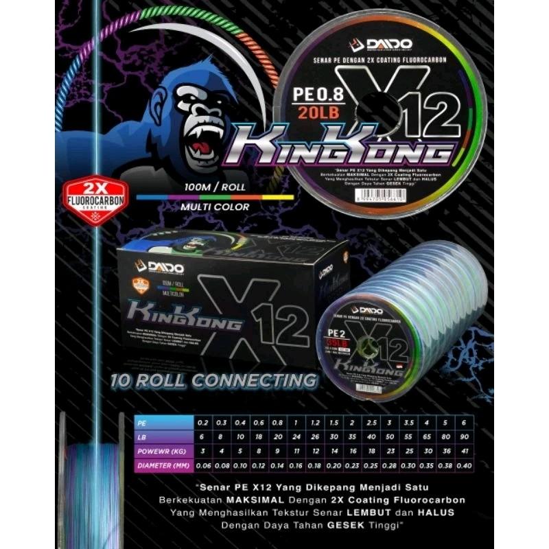 Benang PE DAIDO KINGKONG X12 Multicolor Connecting 0