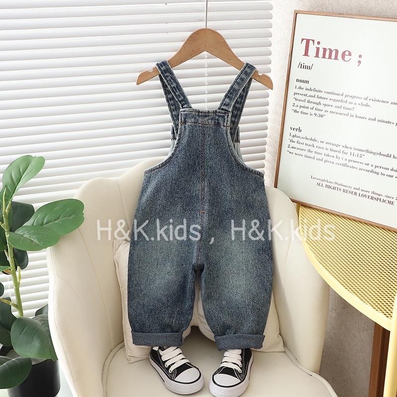 Product Introduction of Yếm jean chú cas sấu xanh Cho Bé 2