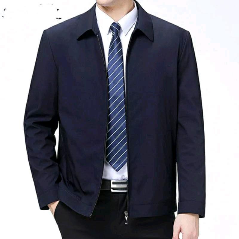 Jasket  santri pria jasket formal jasket Katun Polos Dewasa Keren  Casual 3
