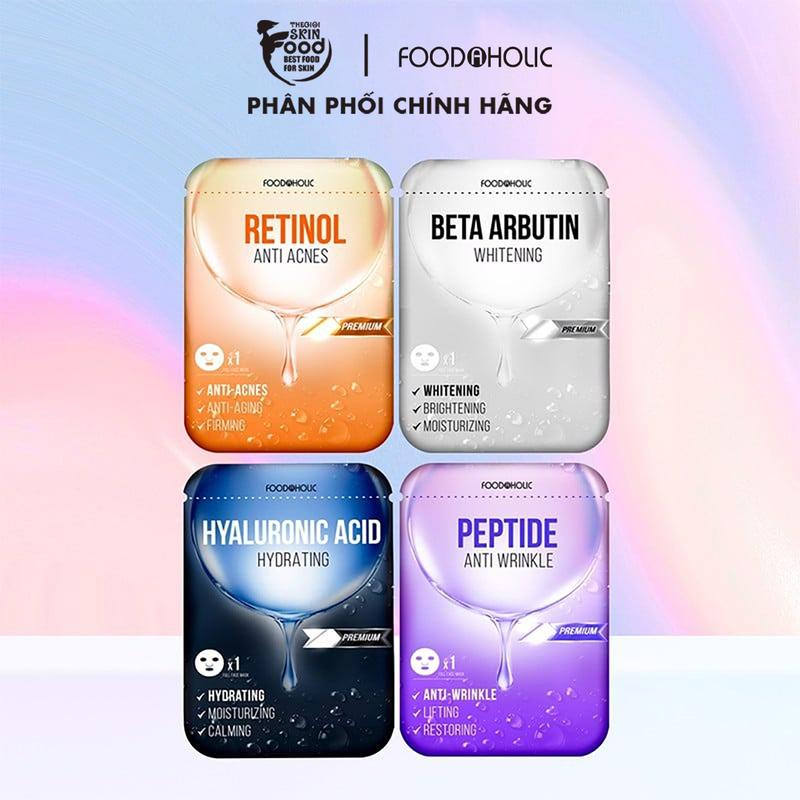 Mặt Nạ Giấy Dưỡng Ẩm Foodaholic Mask 23ml Skincare Arbutin Cosmetics