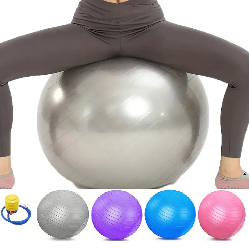 Yoga Ball with Pump, Exercise Ball for Working Out, Balance, Stability, Fitness, Office Ball Chair, Sports Accessories for Home Gym 2