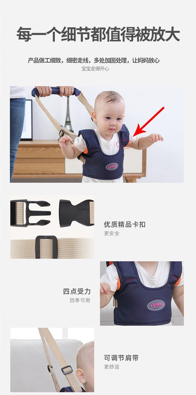 Product Introduction of Baby Multifunctional Breathable Walking Belt Baby and Toddler Anti Lost Belt Waist Protection Anti Fall and Anti Pinch Traction Rope 23