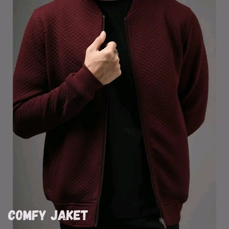 (COD)JAKETCOMPY JAKET DIAMOND WANITA PRIA KEREN Comfy Hitam Zipper  Casual Sweater 4