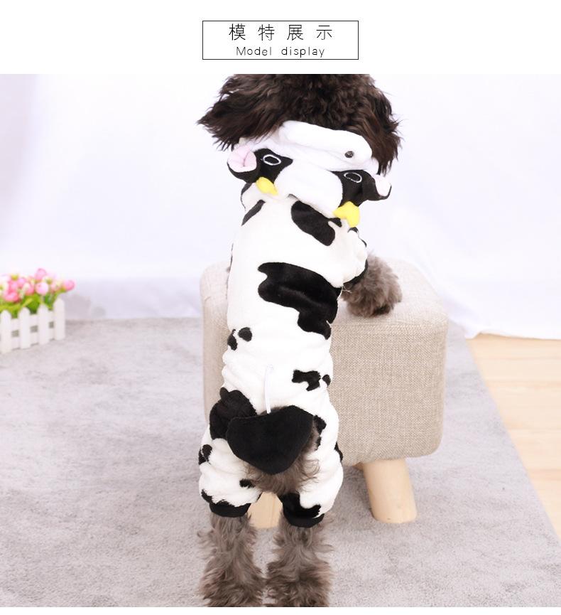 Product Introduction of LINPET-Pet Dog Clothes Autumn and Winter Thickened Warm Teddy Corgi Jarre Aero Bull Puppy Cat Winter Pet Costume Wholesale 23