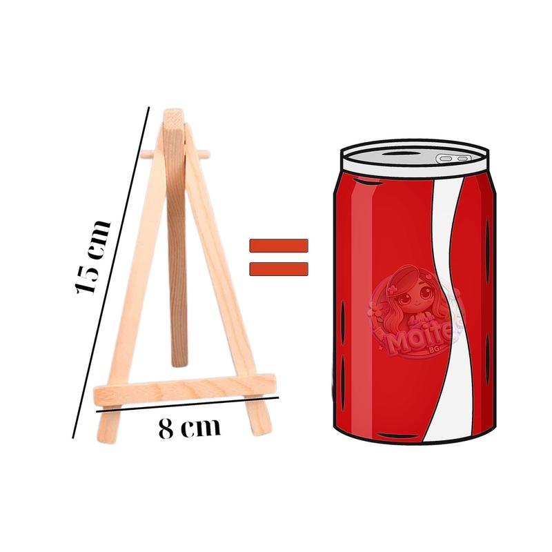 [COMBO 5 CÁI] Giá đỡ vẽ tranh mini, kệ vẽ tranh chất liệu gỗ thông, kích thước 8x16cm. Có thể dùng làm kệ decor để bàn, để điện thoại, ipad, sách...