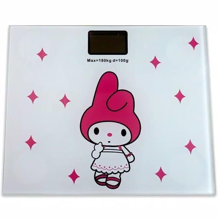 Timbangan Badan Kaca Digital Elektronik Motif Kartun 180kg Cartoon Body Scale OLL-2125 1
