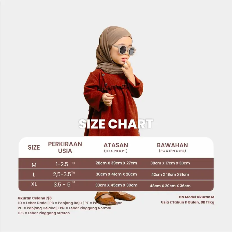 Hooflakids - Setelan Anak Bayi Perempuan Blouse Celana Aira Baby Set Katun 8