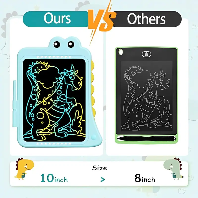 Cartoon Dinosaur Design LCD Writing Tablet, 1 Count Colorful Graffiti Board, Educational Toy for Kids, Learning Toy for Boys & Girls 3