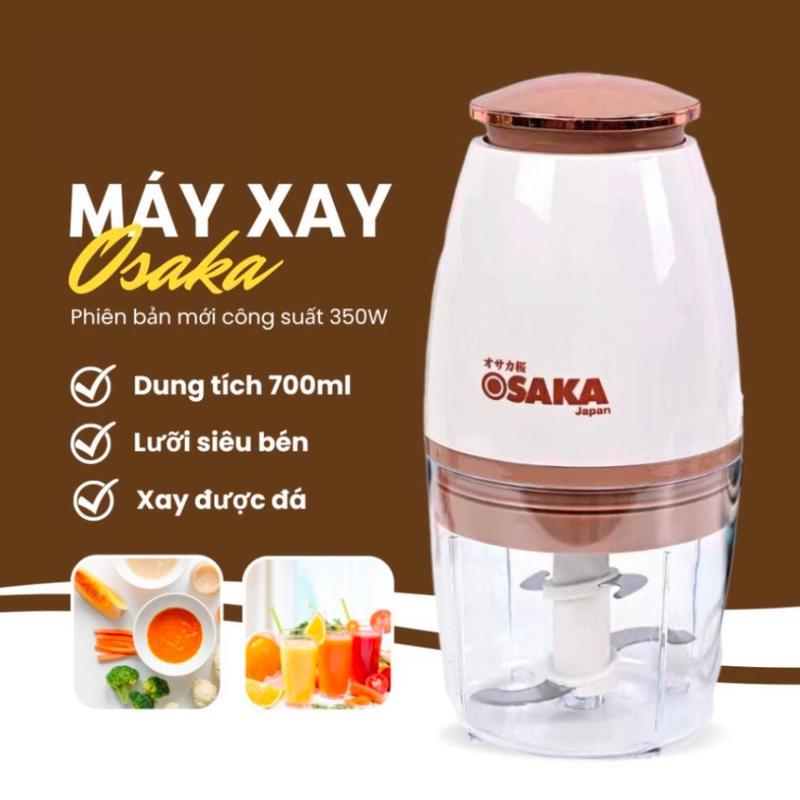 Máy xay thịt cá đa năng Osaka , máy xay đa năng xay tỏi ớt mini cầm tay dung tích 750ml Tiện Lợi