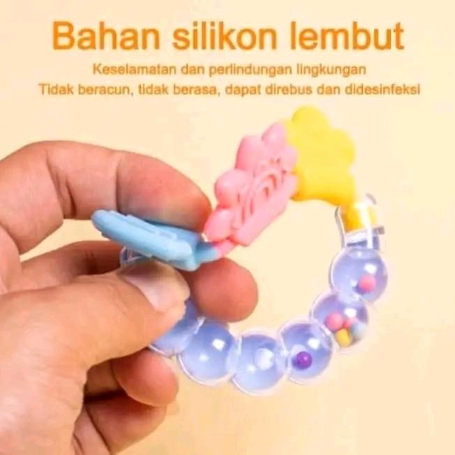 Mainan Rattle Genggam Bayi/Gigitan Bayi Kerincing 3