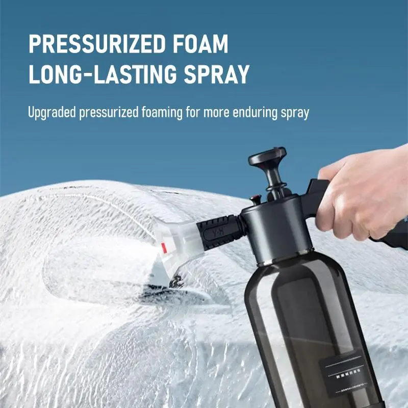 Hand Pump Foam Sprayer, 2l Pneumatic Washer, Easy Car Wash Foam Snow Foam High Pressure Car Wash Spray Bottle for Car Home Cleaning 2