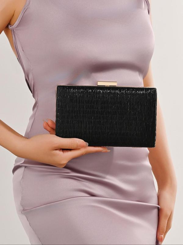 Women's Elegant Glitter Evening Bag, Exquisite Trendy Clutch Purse with Detachable Chain Strap, Fashionable Bag for Party Decoration 8