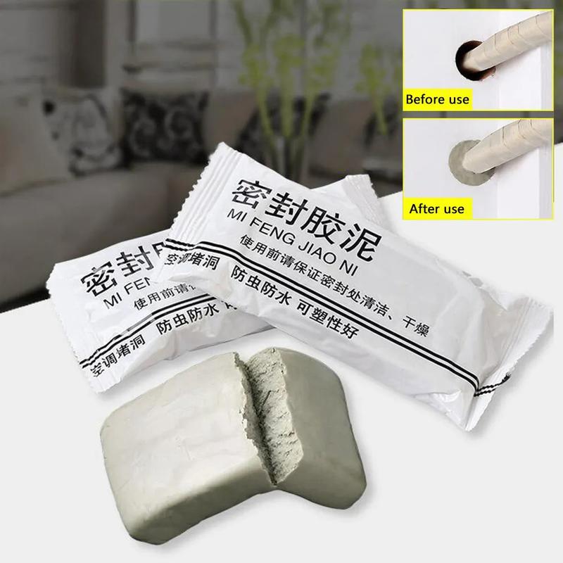 Product Introduction of Wall hole sealant household air conditioner repair wall hole rubber mud waterproof sewer pipe sealing mud 0