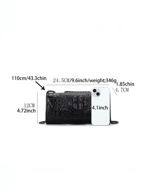 Women's Fashionable Crossbody Bag, with Chain Strap, Magnetic Closure Bag, Bag for Women 1