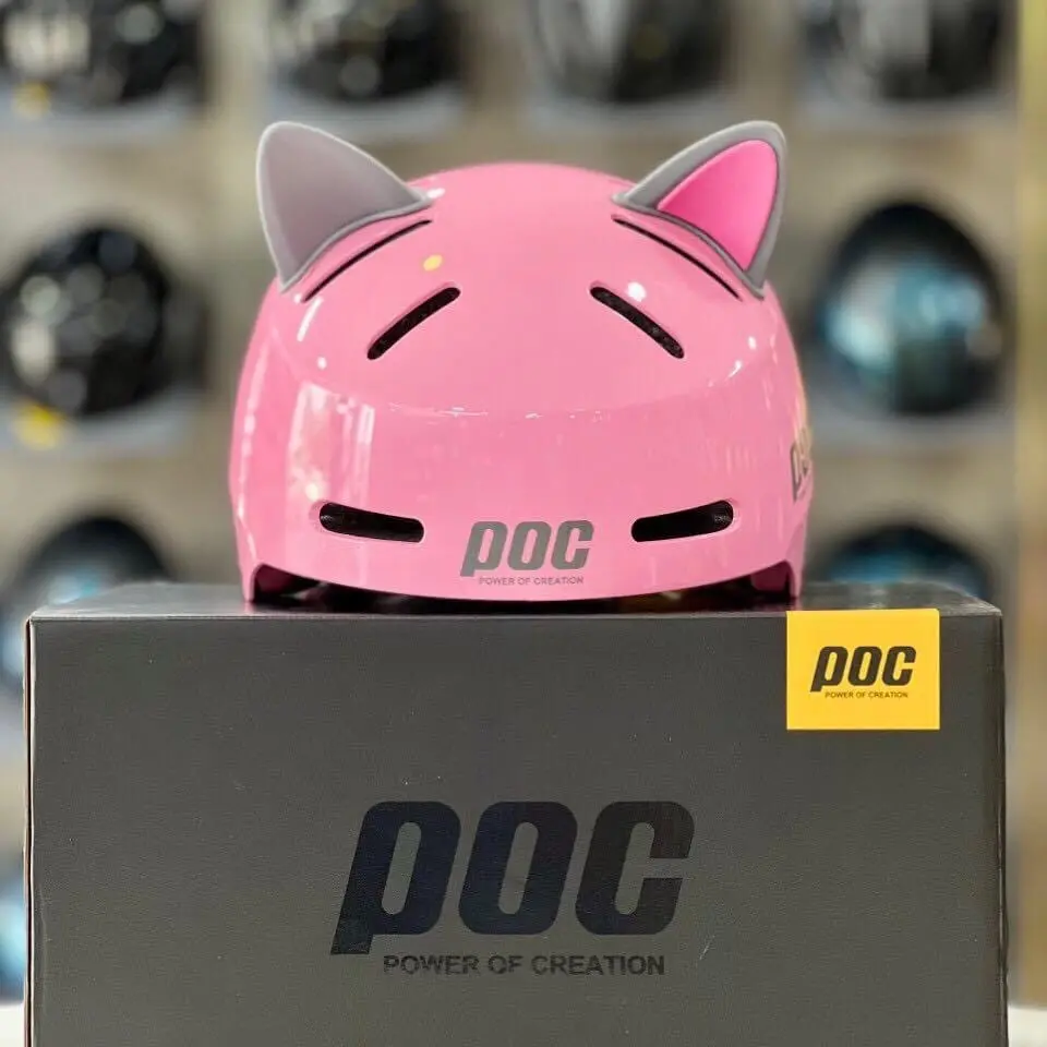 [Ảnh thật] [Chính hãng] MŨ BẢO HIỂM POC 05 tặng tai mèo mubaohiem src fullface