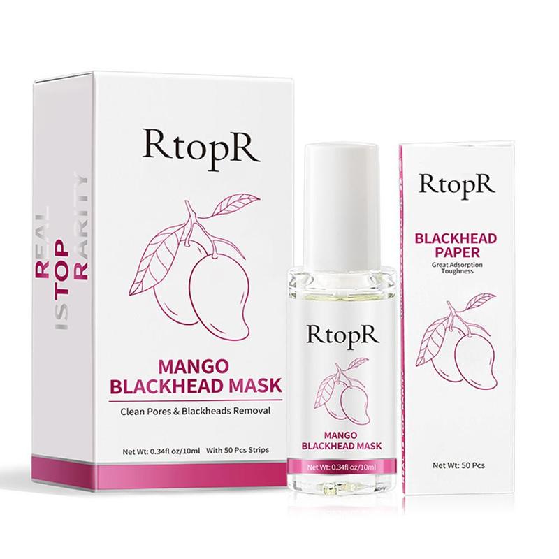 Product Introduction of RtopR Cleaning Pores Peeling Off Nose Mask Mango Blackhead Mask Shrink Pores Serum Skincare 23