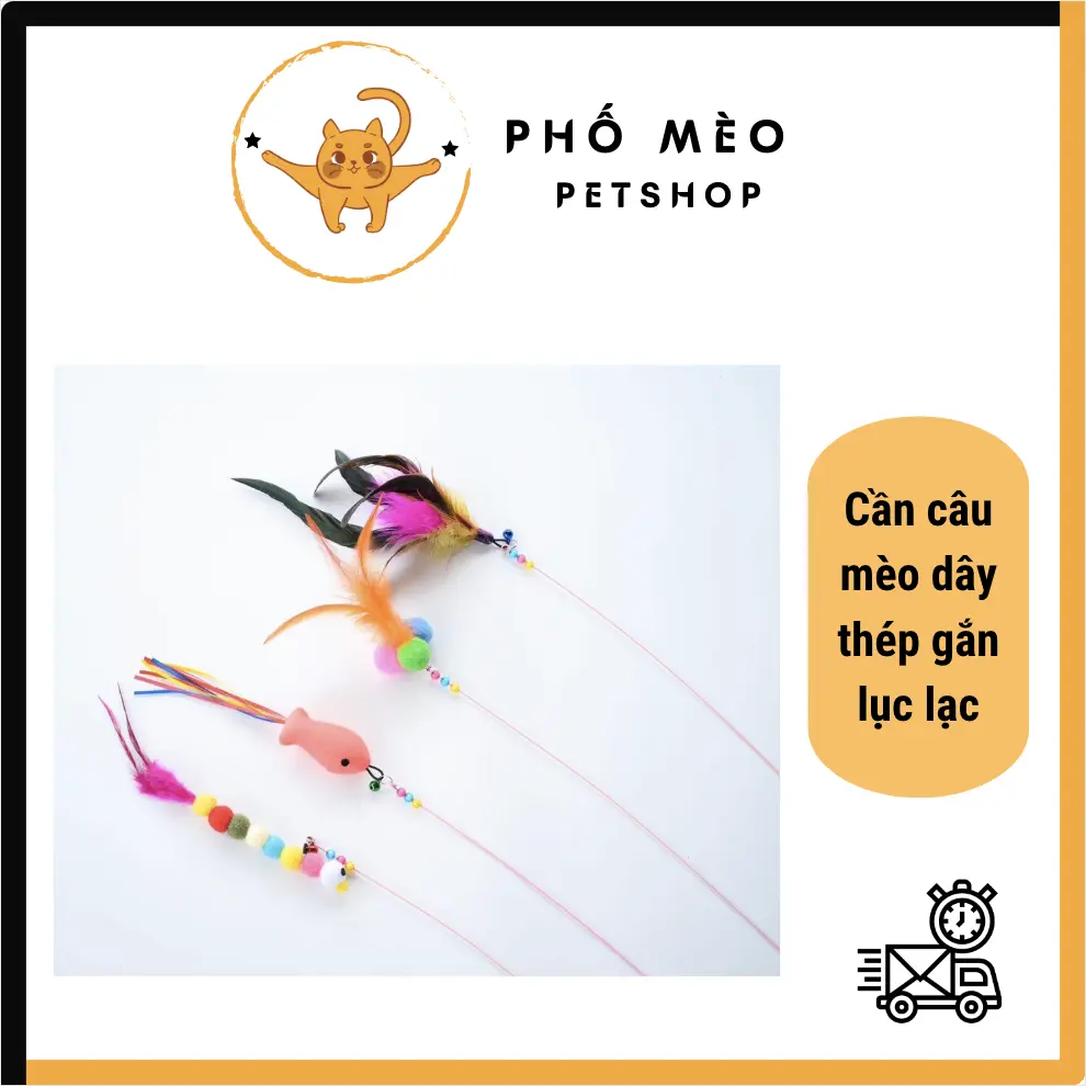 Cần câu thép gắn lục lạc đa dạng hình thù ngộ nghĩnh