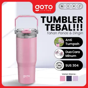 Goto [COD] Kizo Vacuum Bottle Tumbler Aesthetic Botol Minum Stainless 900ML