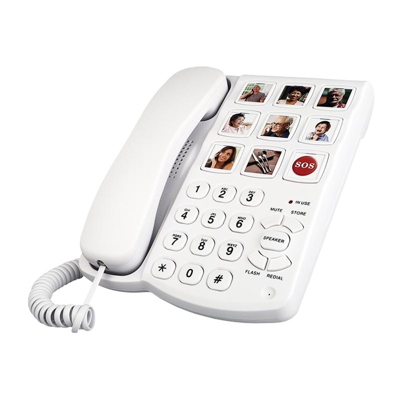 Big Button Phone One Button Touch Corded Telephone 9 Piction - TikTok ...