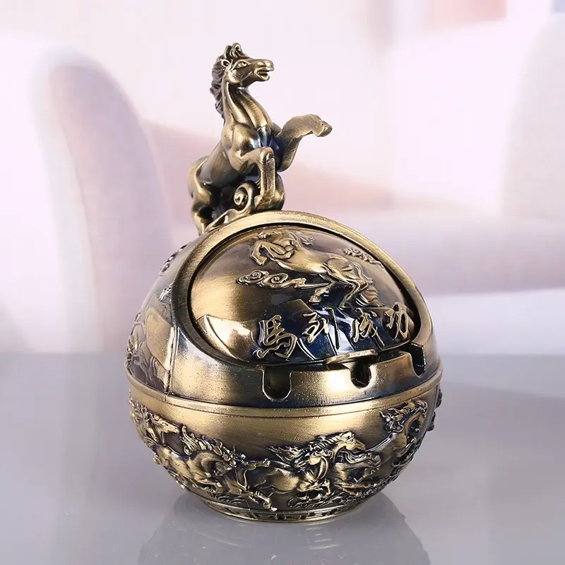 Product Introduction of Gạt tàn bằng đồng, có Dragon Ball, Voi, Gia súc, Ngựa Gỗ, đại bàng trang trí, trang trí nội thất, bán lớn 2