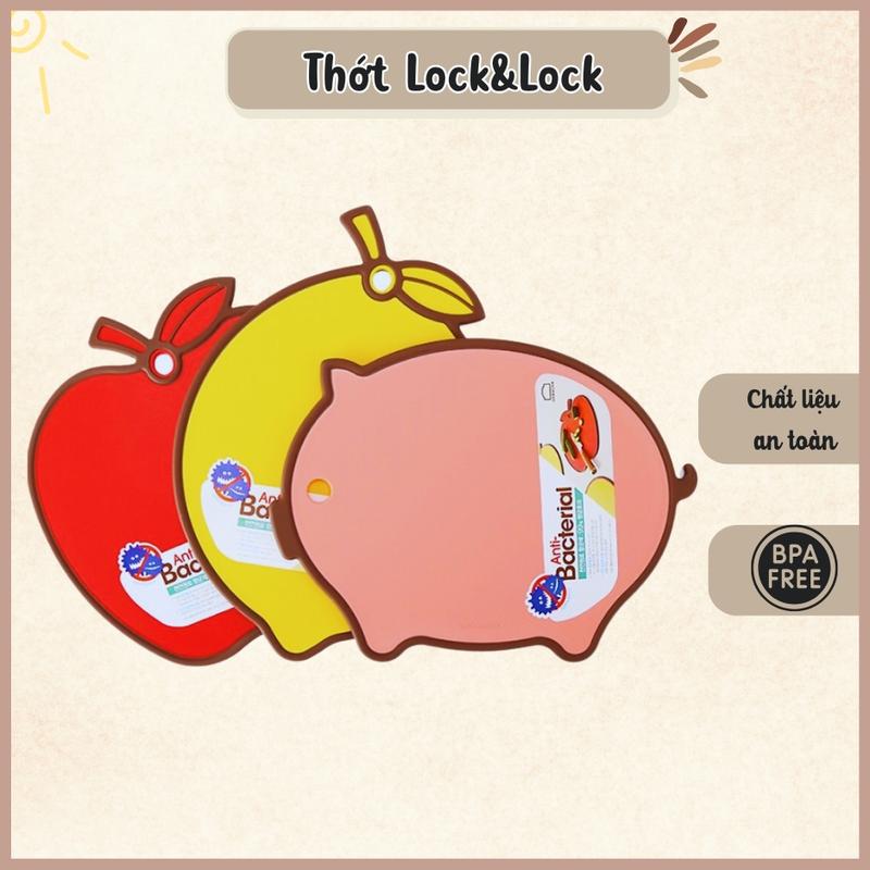 Thớt Nhựa Kháng Khuẩn Chống Trượt Hình Dễ Thương Lock&Lock