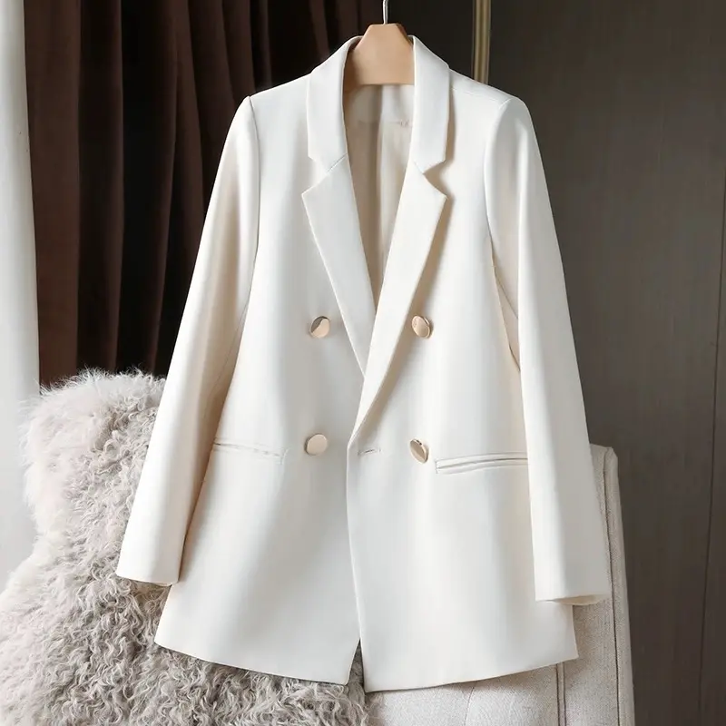 Blazer Hàn Quốc phong cách trẻ trung dễ phối 4 khuy kim loại