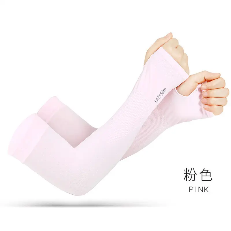 Tay Áo Băng Chống Nắng, Dành Cho Nam Và Nữ, Chống Tia UV, Hở Ngón, Thích Hợp Để Đạp Xe Ngoài Trời, Làm Bằng Lụa Lạnh, Bao Gồm Găng Tay Áo Khoác Ngoài 8