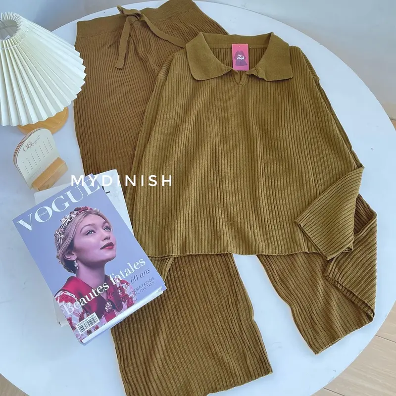One set Geani - Stelan Rajut Wanita Terbaru Setelan 6