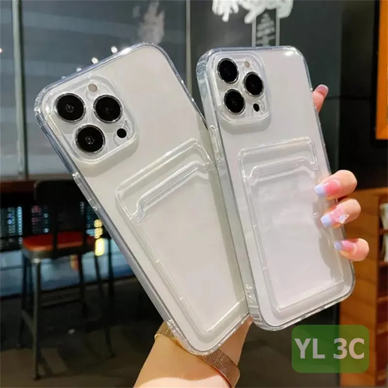 Case Untuk Samsung A05S A55 A06 A16 A34 A35 A56 A36 A26 A50 A50S A30S A54 A03 A04 A05 A12 A13 A14 A15 A23 A24 A25 A32 A53 A71 A73 S21 FE S22 S23 S24 Ultra Softcase Slot Card Holder SILIKON TPU TRANSPARAN CASING 2