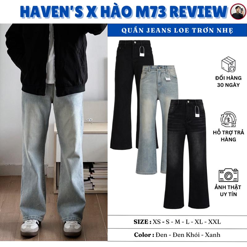 HAVEN'S X HÀO M73 REVIEW | QUẦN JEANS TRƠN LOE NHẸ quan  jean