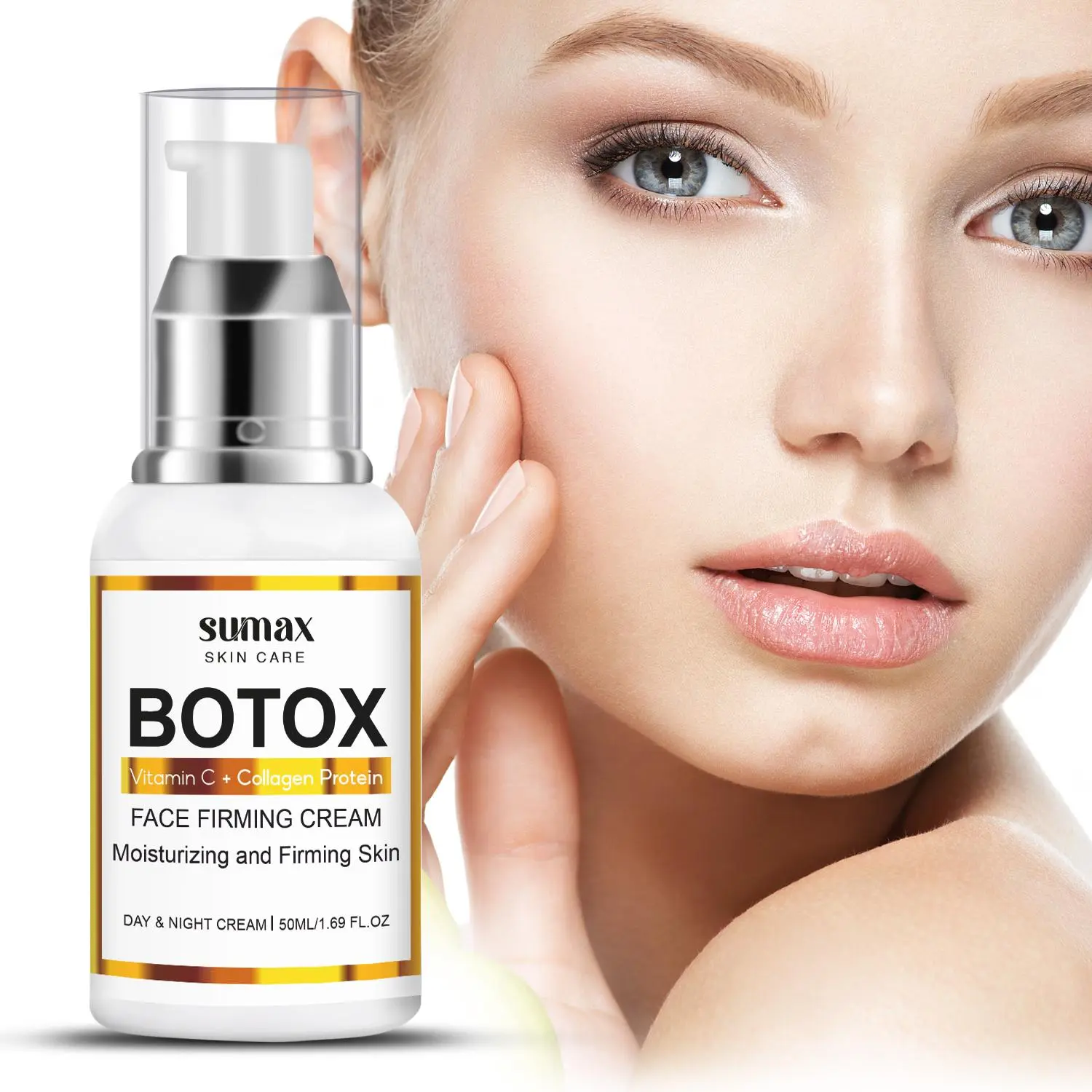 Botox Facial Firming Cream, Moisturizing Facial Cream, Hydrating & Firming Skin Care Product for Men & Women
