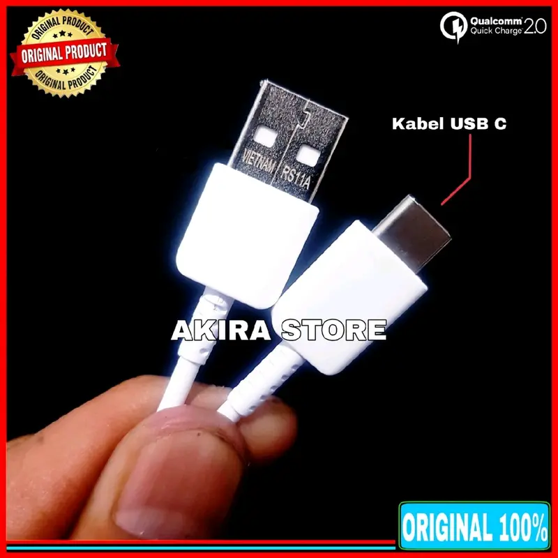 KABEL DATA SAMS A02S A03S A04 A04E A04S A8 A8+ A8 STAR A9 2018 FAST CHARGING ORIGINAL TYPE C Cable 2