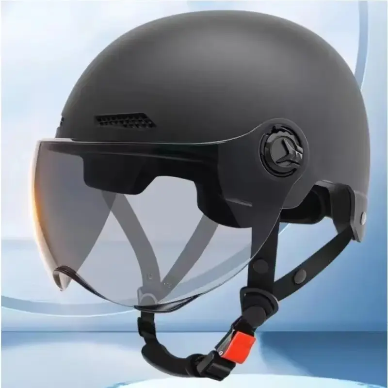 Cycling Helmet with Goggles Lens Ear Protection Reflective Sticker Bicycle Helmet MTB Road E-Bike Bike Helmet for Adult