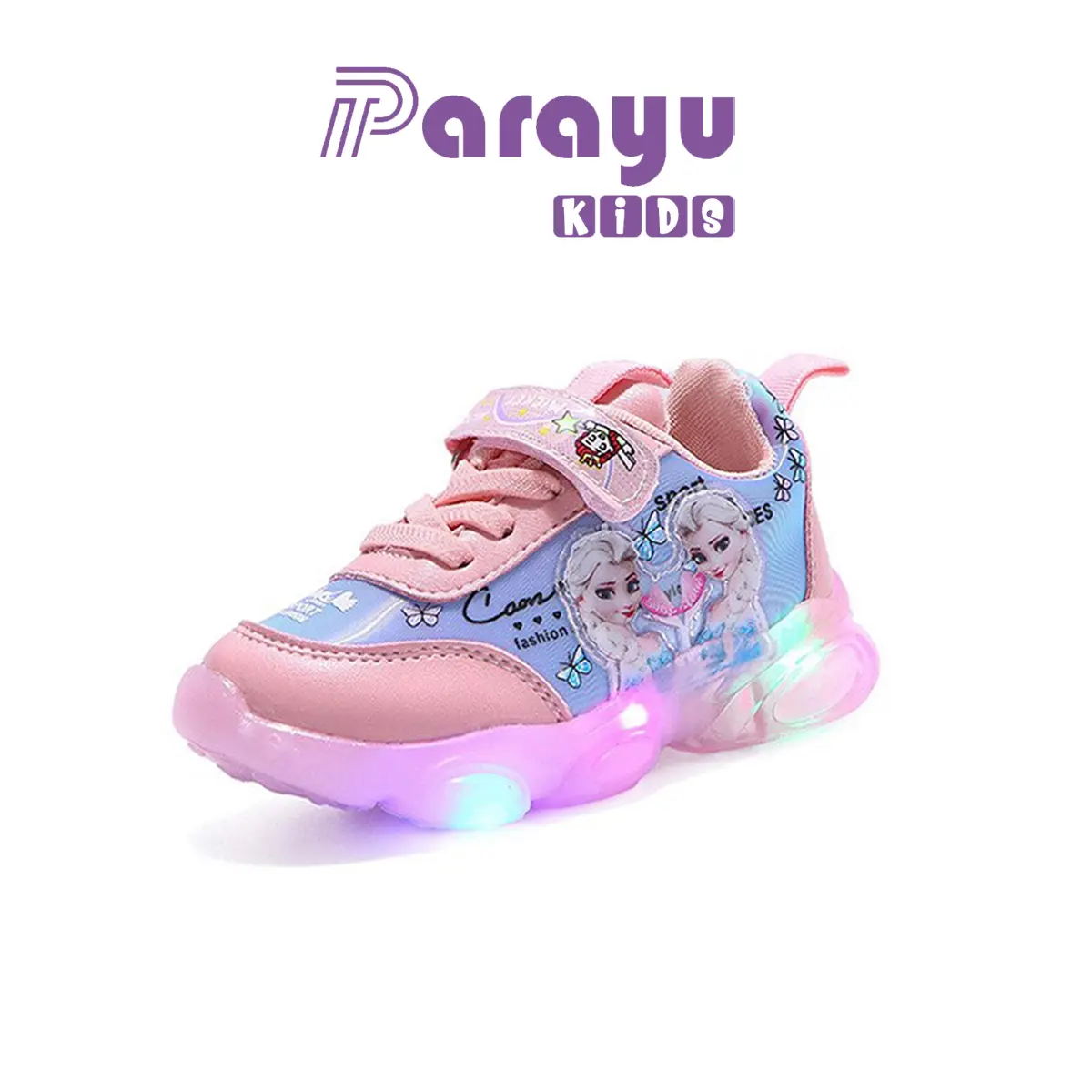 Parayu Kids Sepatu Sneakers LED Anak Laki Laki & Perempuan RARA Frz Fashion Import