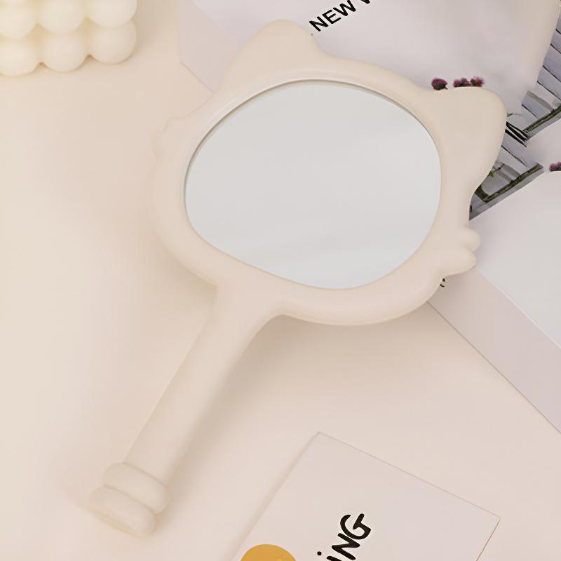 Product Introduction of Cartoon Fox Handheld Mirror Plastic Handle Round Mirror For Eyelash Extension Beauty Tools 26