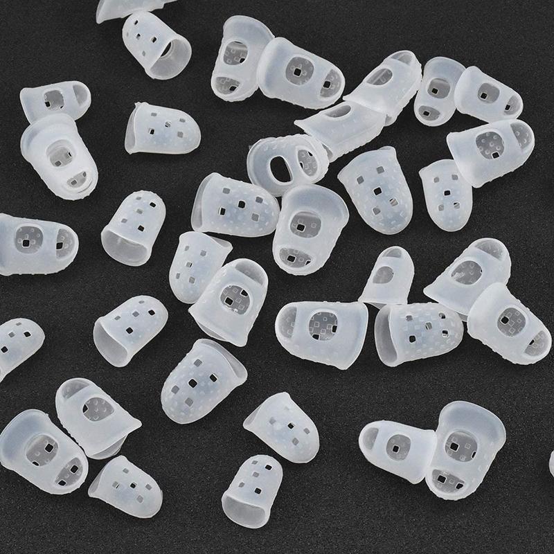 Bảo Vệ Ngón Tay Bằng Silicon, 8 Cái / Bộ, Dành Cho Đàn Ukulele Và Guitar, Màu…
