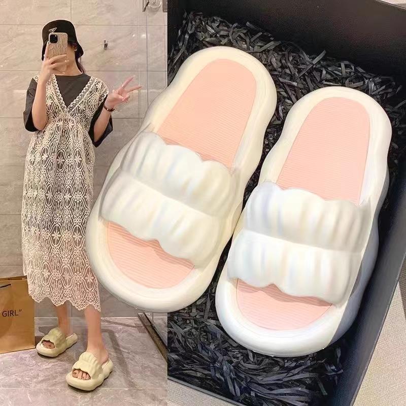 Dép bánh mì nữ mùa hè đế dày Trong Nhà Chống Trượt Thoải Mái Thời Trang 1
