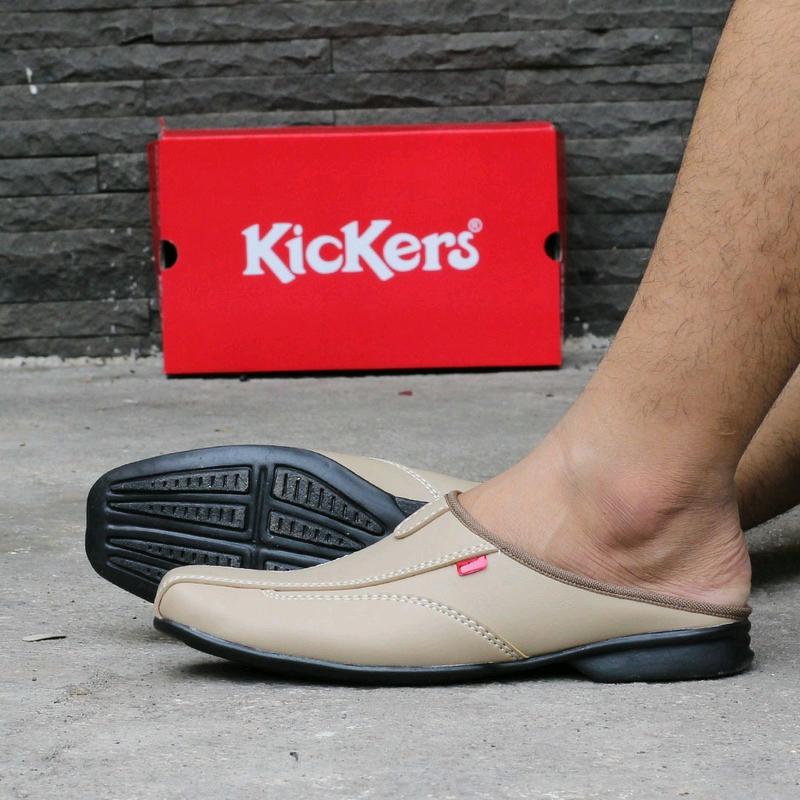 Sandal Sepatu Selop Kulit Asli Premium Kickers Bustong Navona Berkualitas Terbaik Sepatu Selop Pria Sepatu Kulit Pria Shoes Sendal Sendal Sendal 3