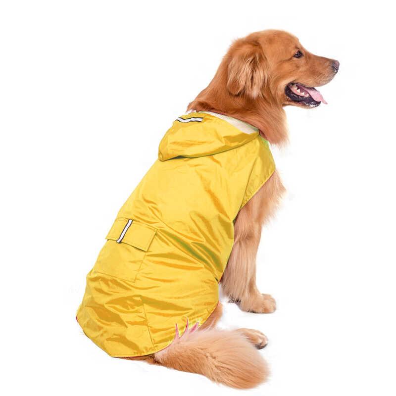 Product Introduction of Dog Small Large Waterproof Clothes Reflective  Rain Coats Hooded Jacket Raincoat Chihuahua Pet plies 31