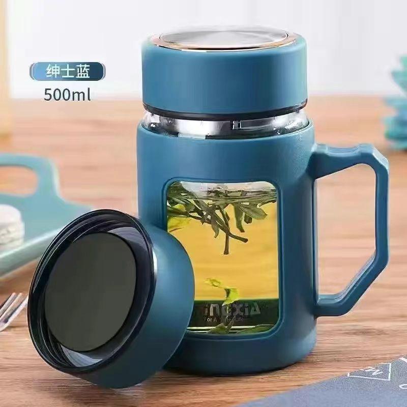 Product Introduction of Cawan Perniagaan, Reka Bentuk Cantik, Kapasiti Besar, Diperbuat daripada Kaca, Cawan Teh Lelaki Mewah Baharu, dengan Tudung, Tahan Jatuh, Cawan Dua Lapisan, Beli Sekarang untuk Masa Terhad 2