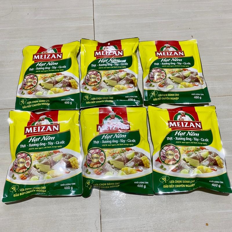 COMBO 6 GÓI HẠT NÊM MEIZAN 400G Nấu Ăn Hạt Nêm MEIZAN Món Ngon Mỗi Ngày Hạt Nêm MEIZAN 400g Gia Vị