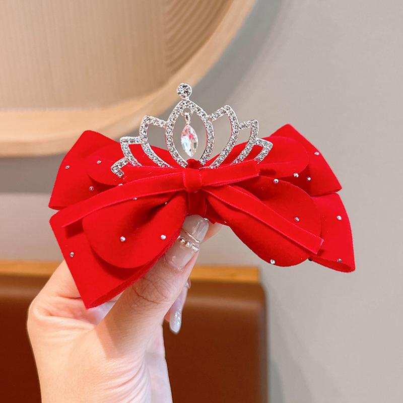 Product Introduction of New Year Red Ribbon Bow Hair Clips For Women Girls Vintage Hairpin Exquisite Headwear Chinese Style Hair Accessories Gifts 26